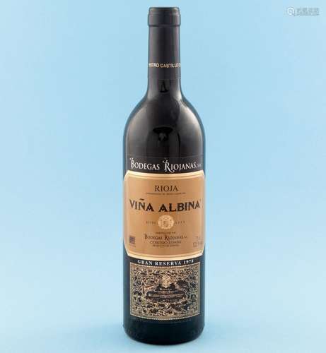 VINA ALBINA, RIOJA Gran Reserva wine. Vintage 1978 75cl.