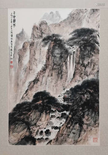 傅抱石 山水