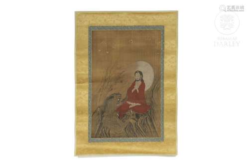Chinese painting "Boddhisattva", Qing dynasty
