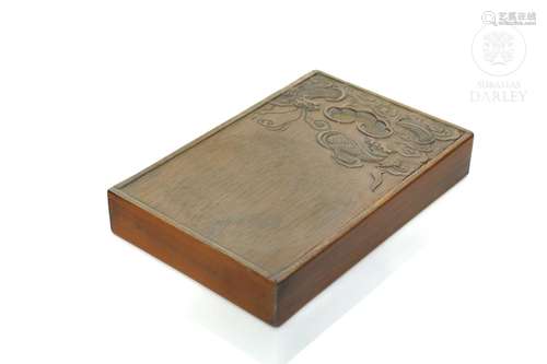 Wooden box with dragons, 20th century