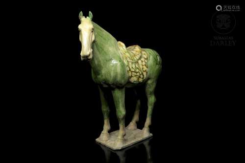Ceramic figure 'Horse' with Sancai glaze, Tang dynasty (618 ...
