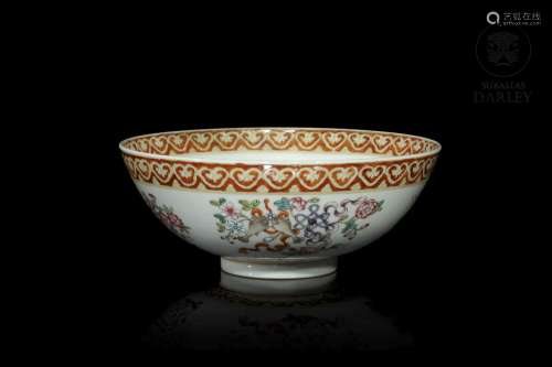 Enameled porcelain bowl, with Daoguang mark