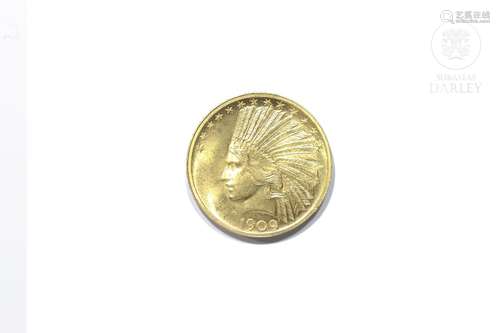 Gold coin 900 thousandths, United States