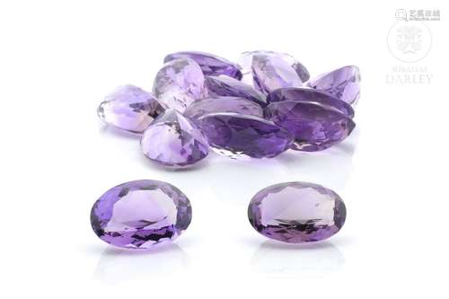 Lot of amethysts oval size 240 cts