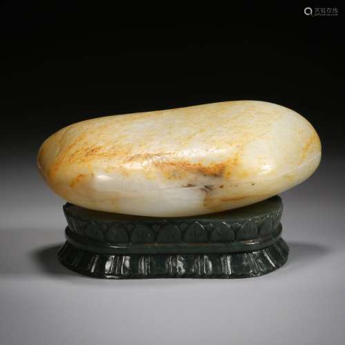Qing Dynasty,Hetian Jade Rough Stone Box