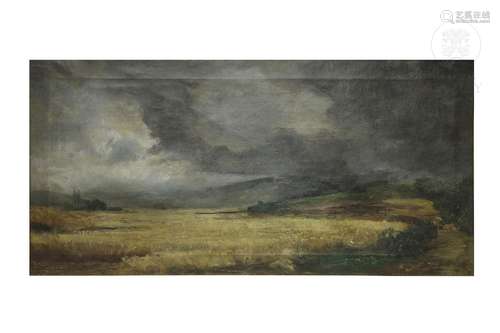 Northern French School, 19th century "Stormy landscape&...