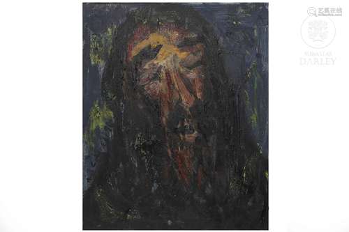 Antonio Peris-Carbonell (1957) " Christ's head", 1...