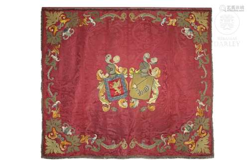 Embroidered tapestry, 20th century