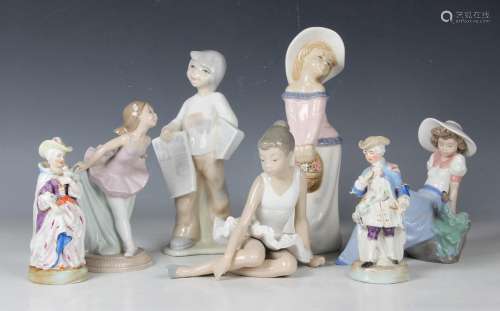 Three Nao porcelain figures