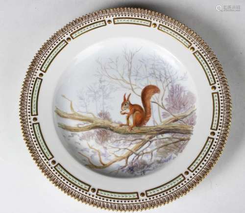 A Royal Copenhagen Fauna Danica porcelain plate
