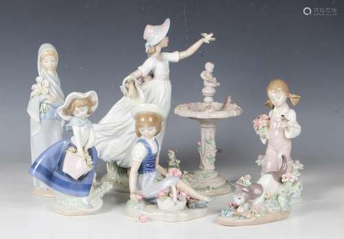 Six Lladro figures