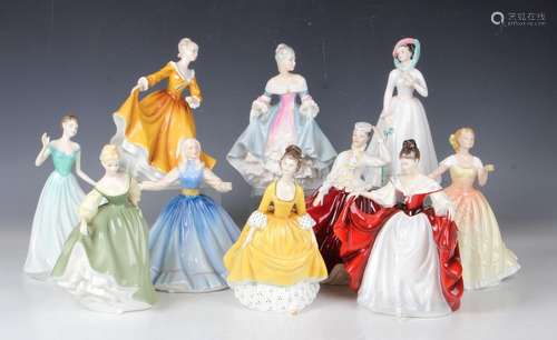 Ten Royal Doulton figures