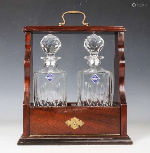 A pair of Edinburgh Crystal decanters and stoppers with a fi...