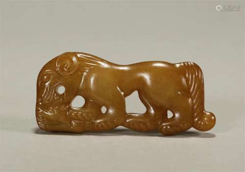 Grassland culture jade tiger