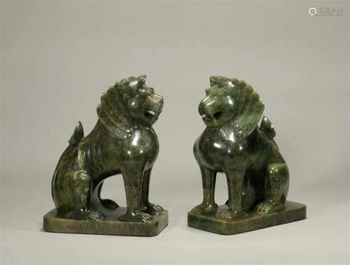 A pair of lions in the Tang Dynasty