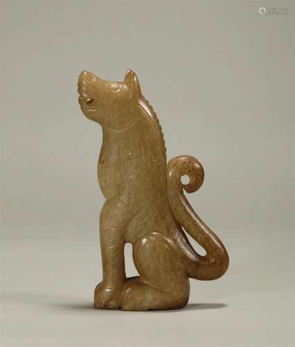 Jade dog of Yuan Dynasty