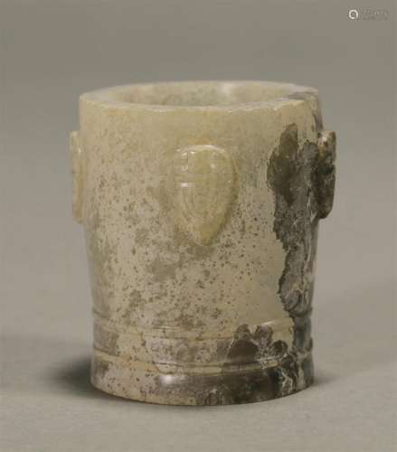 Shang Dynasty cicada jade tube