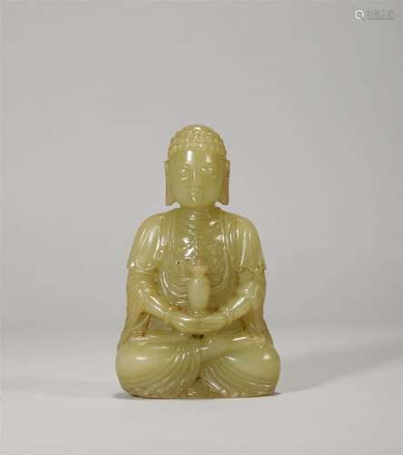 Huangyu Buddha of Hetian in Qing Dynasty