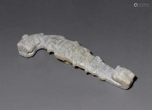 Han Dynasty jade dragon hook