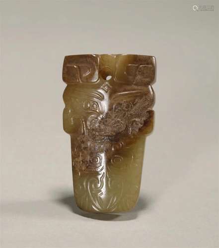 Shang dynasty animal face pattern jade ornaments