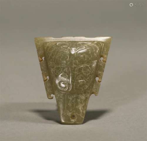 Shang dynasty animal face jade ornaments