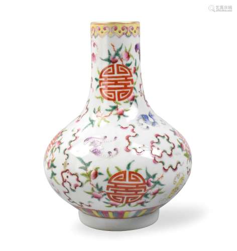Chinese Famille Rose Vase ,Guangxu Period