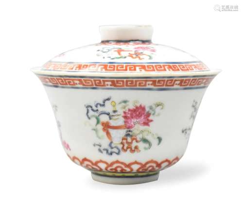 Chinese Famille Rose Covered Bowl,19th C.