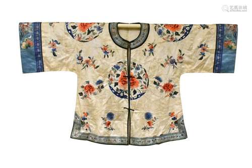 Chinese Embroidery Women Robe, Qing Dynasty