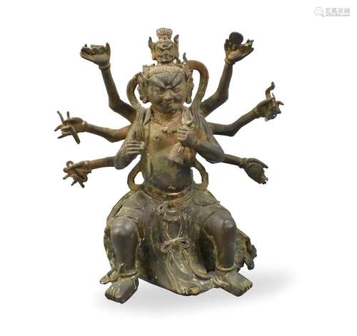 Chinese Bronze Buddha Figure, Ming Dynasty