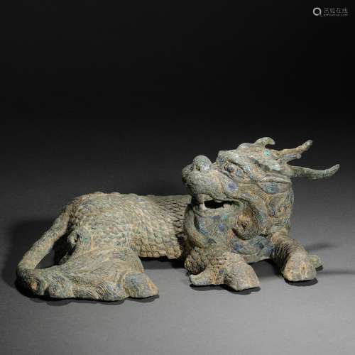 Ming Dynasty or Before,Bronze Beast