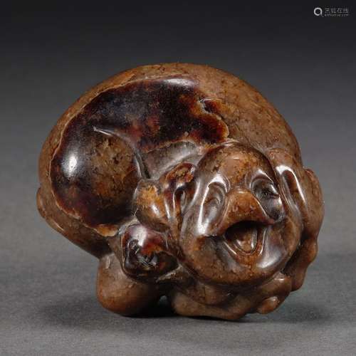 Ming Dynasty or Before,Hetian Jade Beast