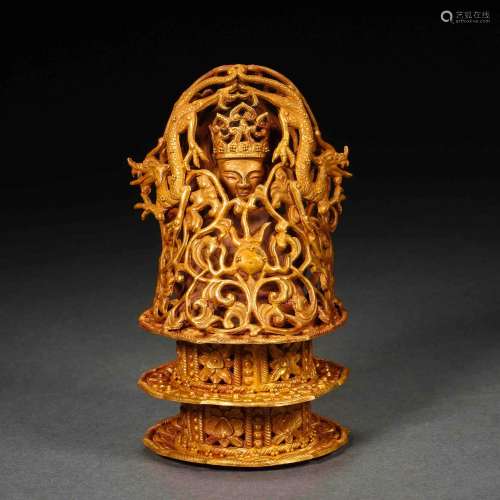 Ming Dynasty of Before,Golden Character Crown