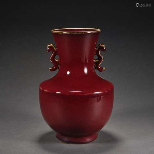 Ming Dynasty or Before,Bean Red Appreciation Bottle