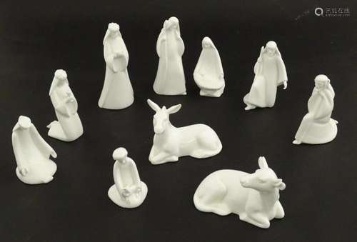 Ten limited edition Royal Doulton Nativity figures from the ...