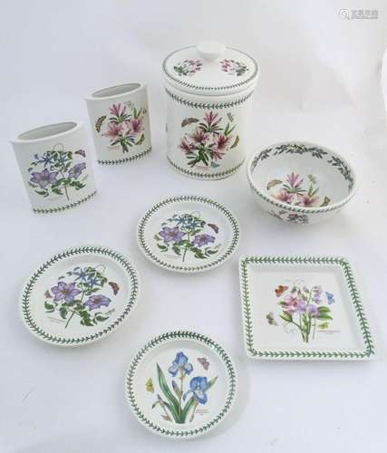 A quantity of Portmeirion wares in the Botanic Garden patter...