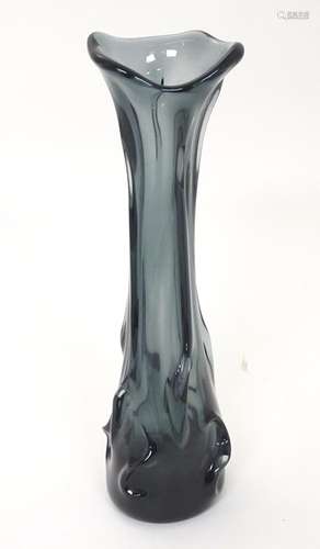 A retro Art glass vase of flared form 14" high