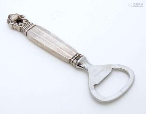 Scandinavian / Georg Jensen silver: A Danish silver handled ...