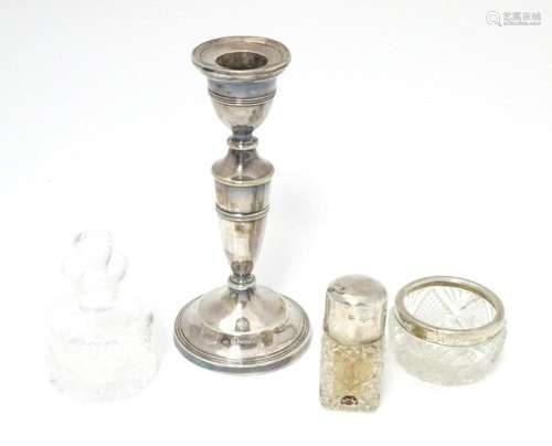 A quantity of assorted silver and silver mounted items compr...