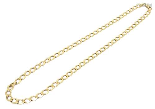 A 9ct gold necklace. Approx 20" long.