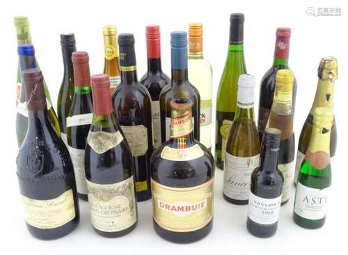 Wine etc.: A quantity of assorted bottles to include a 1987 ...