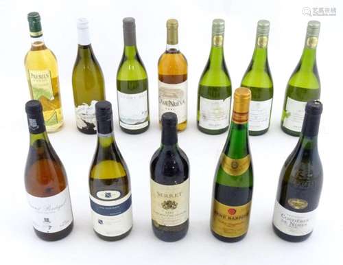 White Wine : Twelve assorted 750ml bottles of white wine to ...