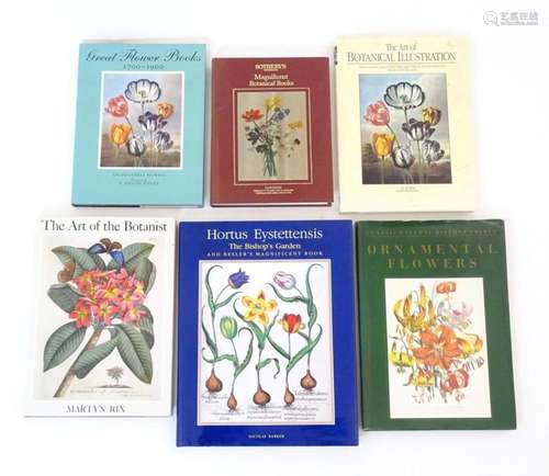 Books: A quantity of books on the subject of flowers to incl...