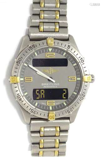 Watch : A Breitling Aerospace Gentleman's wristwatch. Re...