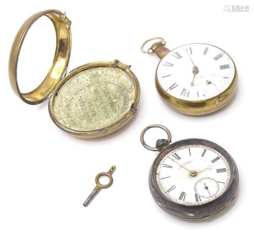 A Victorian silver cased pocket watch with movement by Walth...