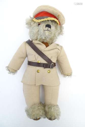 Toy: A limited edition Merrythought mohair teddy bear with s...