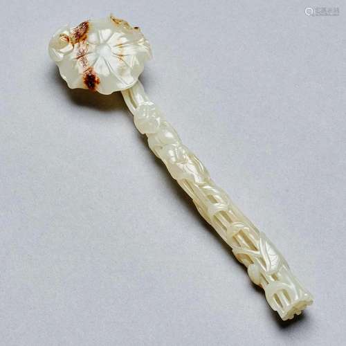 A White Jade Ruyi Sceptre, Qing Dynasty (Private English Col...