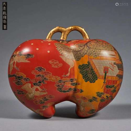 A Painted Lacquer Box and Cover, Qing Dynasty (Private Engli...