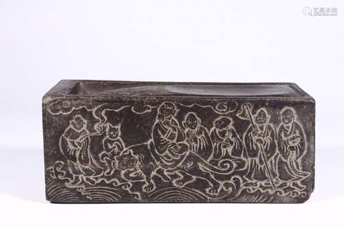 18 square inkstoneSize: 23 cm long 10 cm high 9 cm wideIs a ...