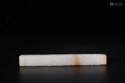 Son: hetian jade ruyi wen leSize: 16 cm wide, 1.8 x 1.9 cm w...