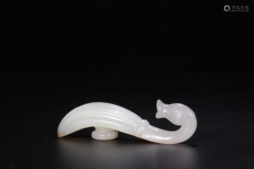 Night: hetian jade swan hookSize: 2.4 cm wide and 9.9 x 2.3 ...